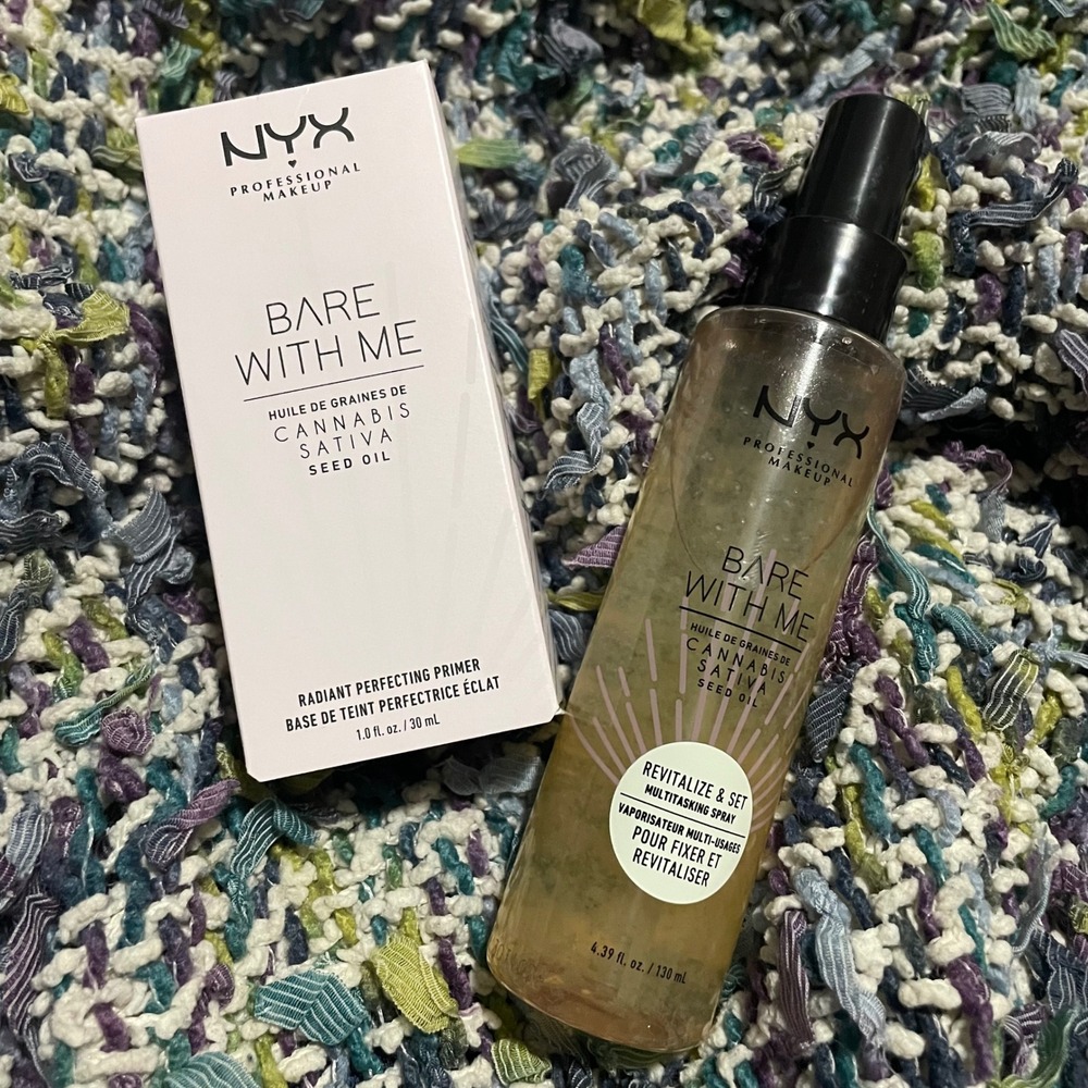 NYX Bare With Me set Radiant Perfecting Primer & Multitasking‎ Spray Sativa Oil